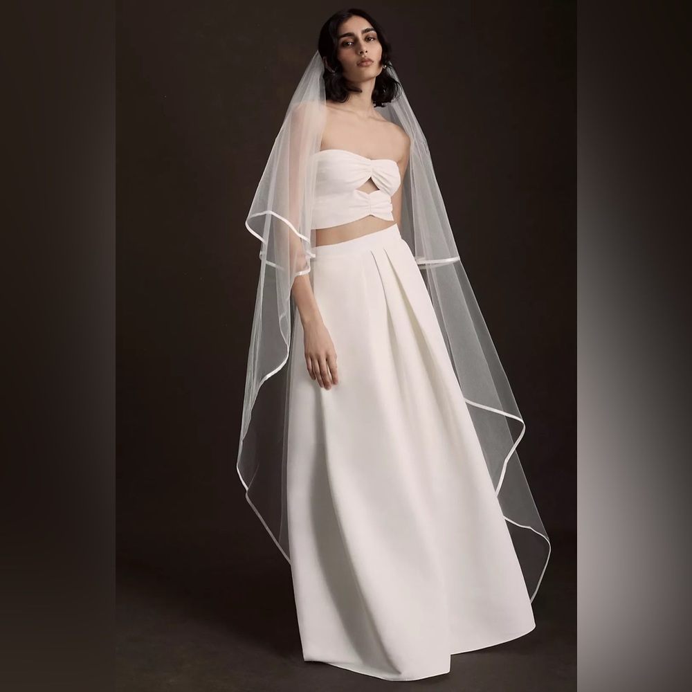 Ofrenda Kepler Satin Trim Veil